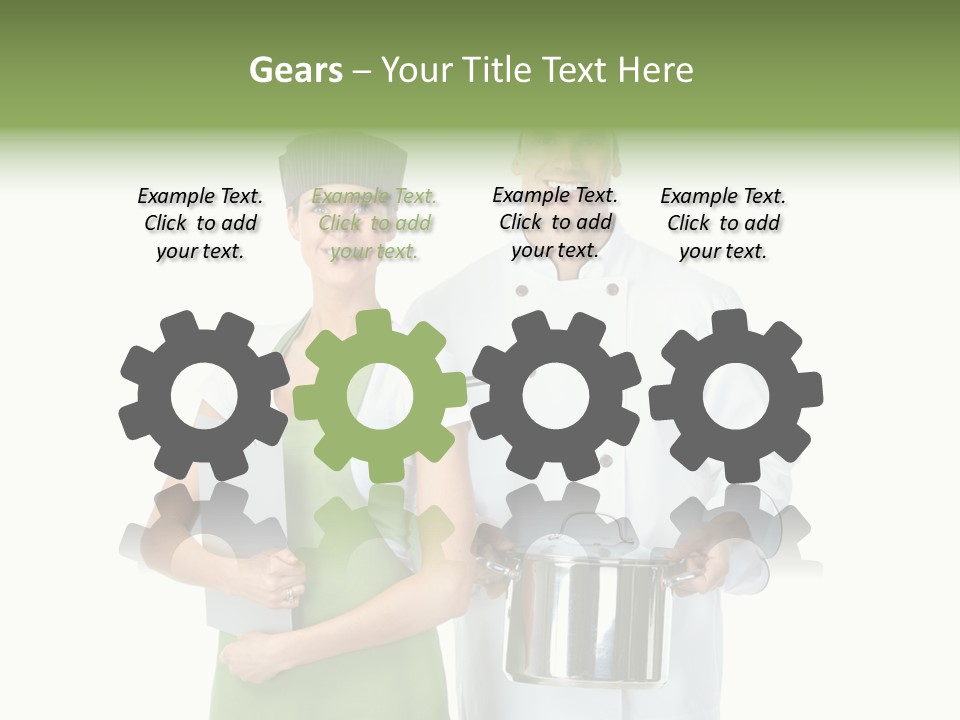 Recipe Girl White PowerPoint Template