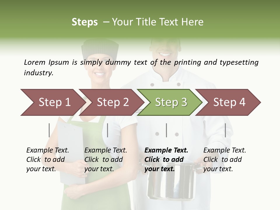 Recipe Girl White PowerPoint Template