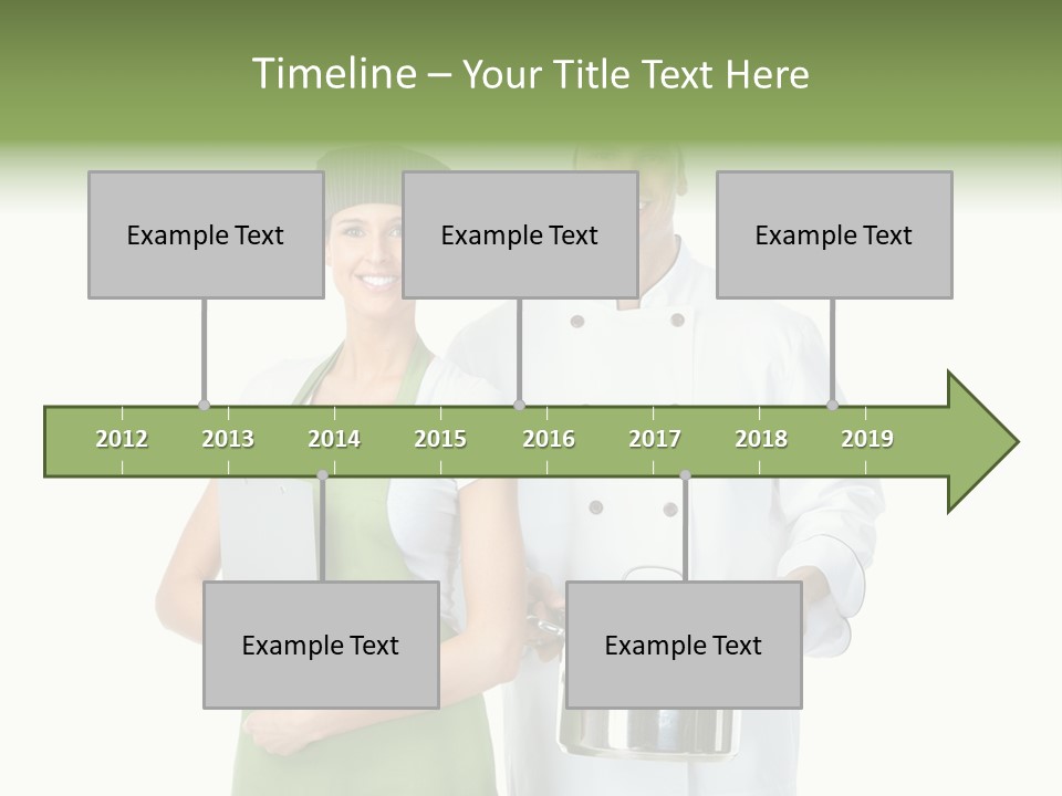 Recipe Girl White PowerPoint Template