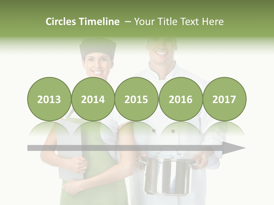 Recipe Girl White PowerPoint Template