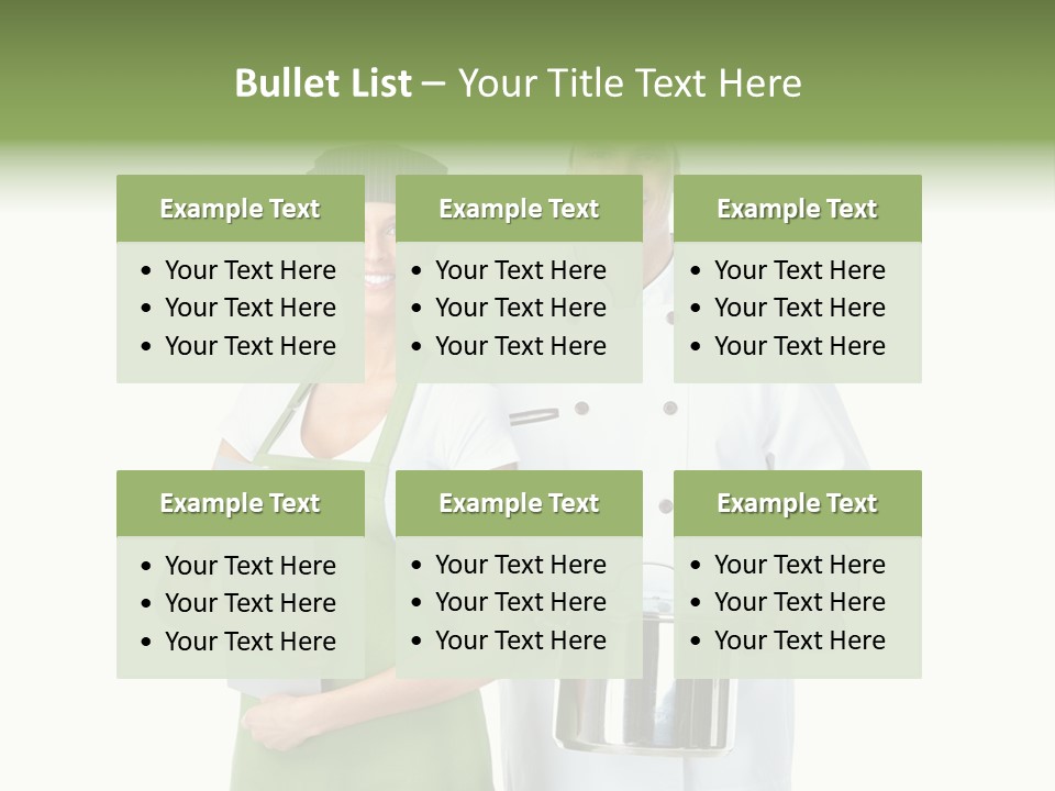 Recipe Girl White PowerPoint Template