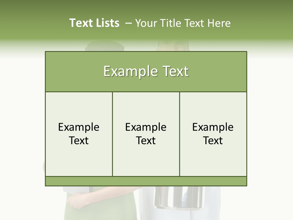 Recipe Girl White PowerPoint Template