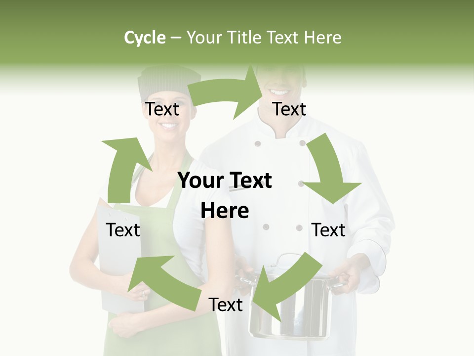 Recipe Girl White PowerPoint Template