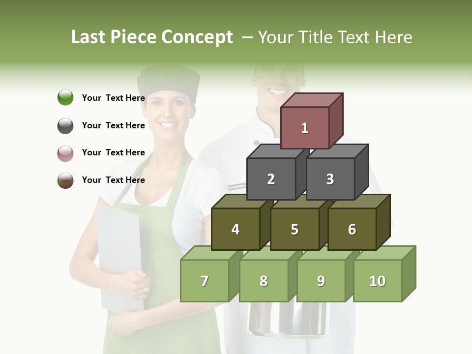 Recipe Girl White PowerPoint Template