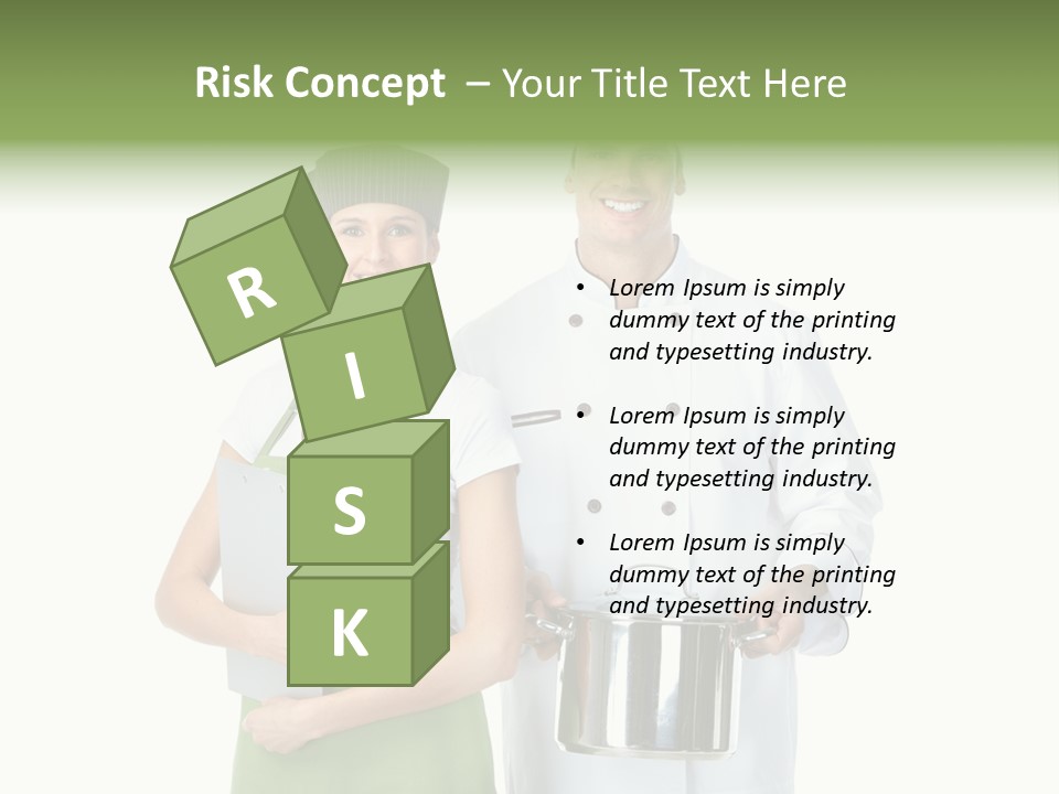 Recipe Girl White PowerPoint Template