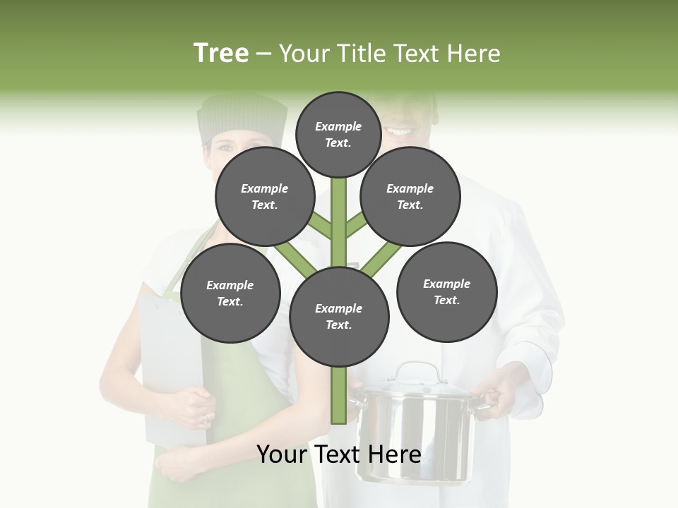 Recipe Girl White PowerPoint Template