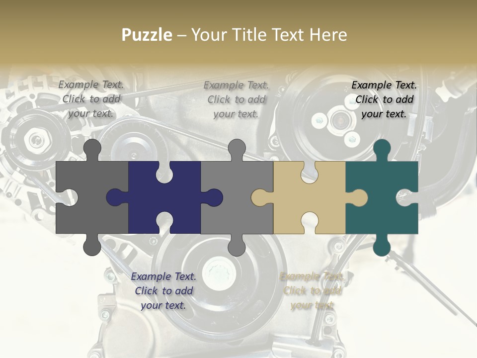 Close Up Technology Stainless PowerPoint Template