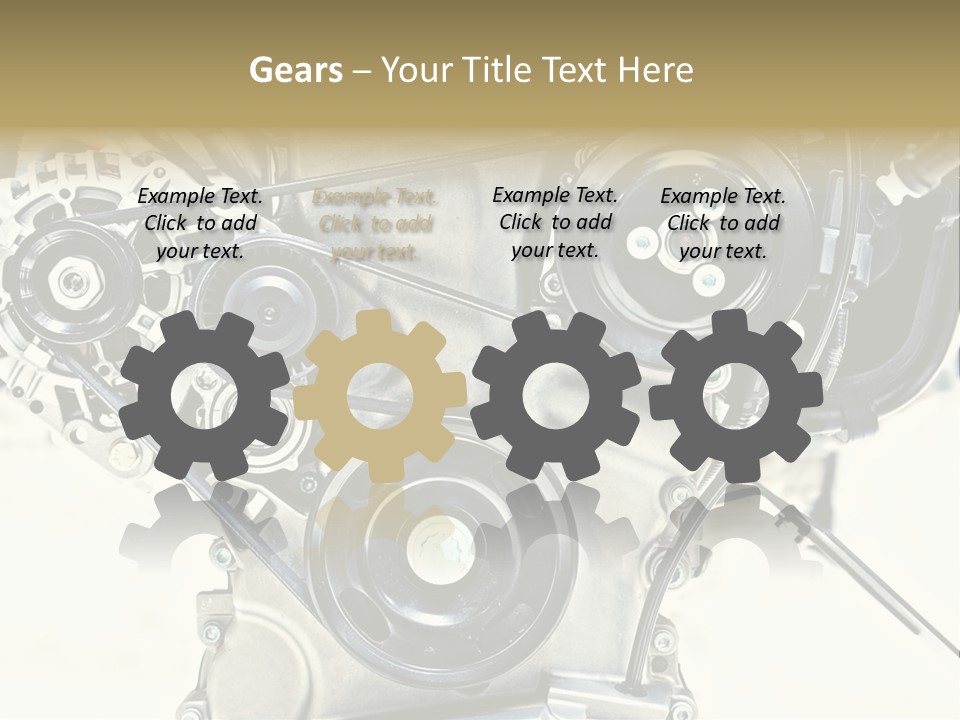 Close Up Technology Stainless PowerPoint Template