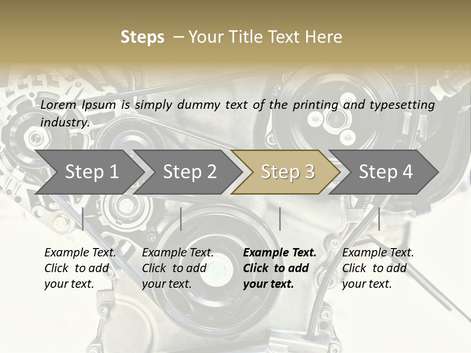 Close Up Technology Stainless PowerPoint Template