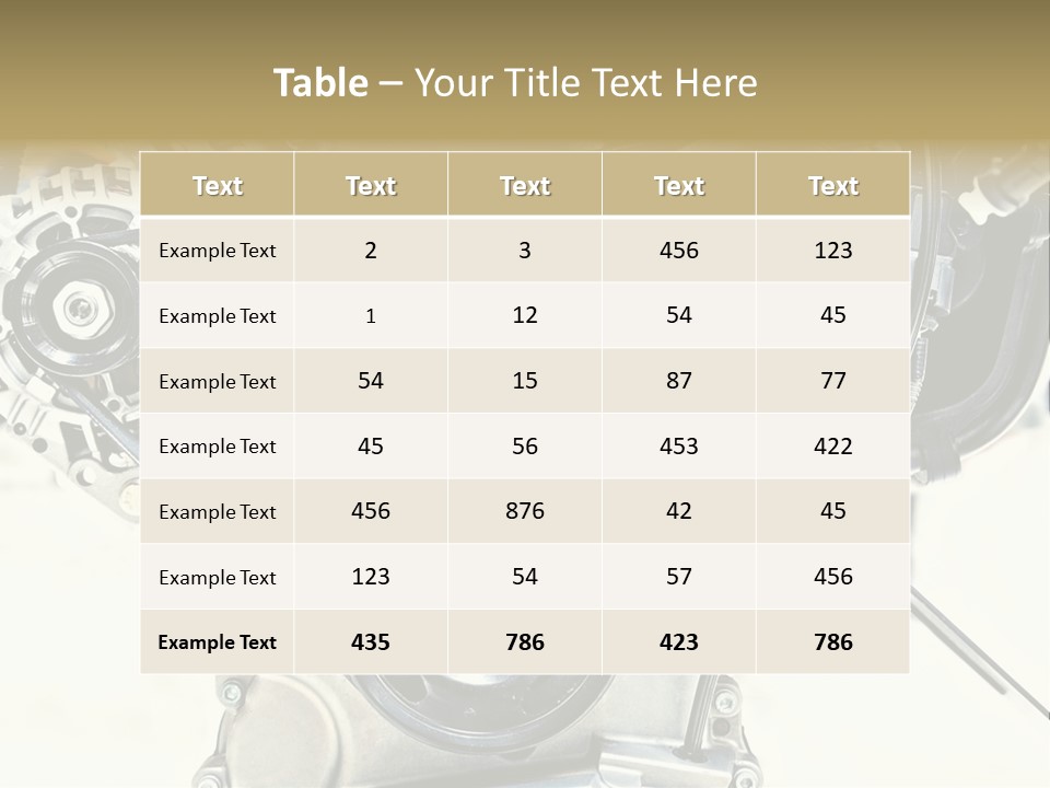 Close Up Technology Stainless PowerPoint Template