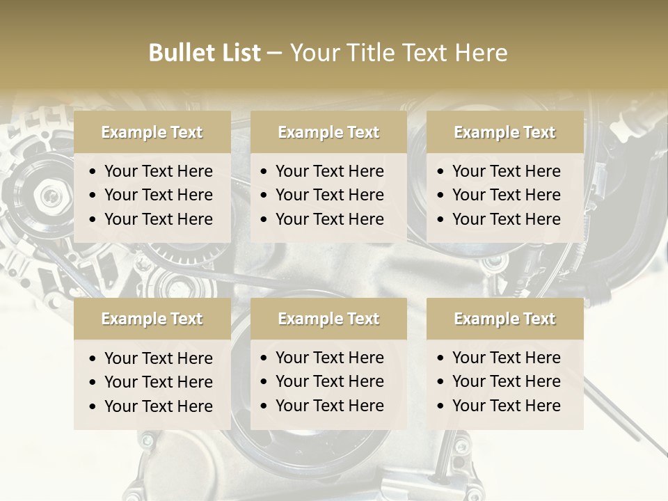 Close Up Technology Stainless PowerPoint Template