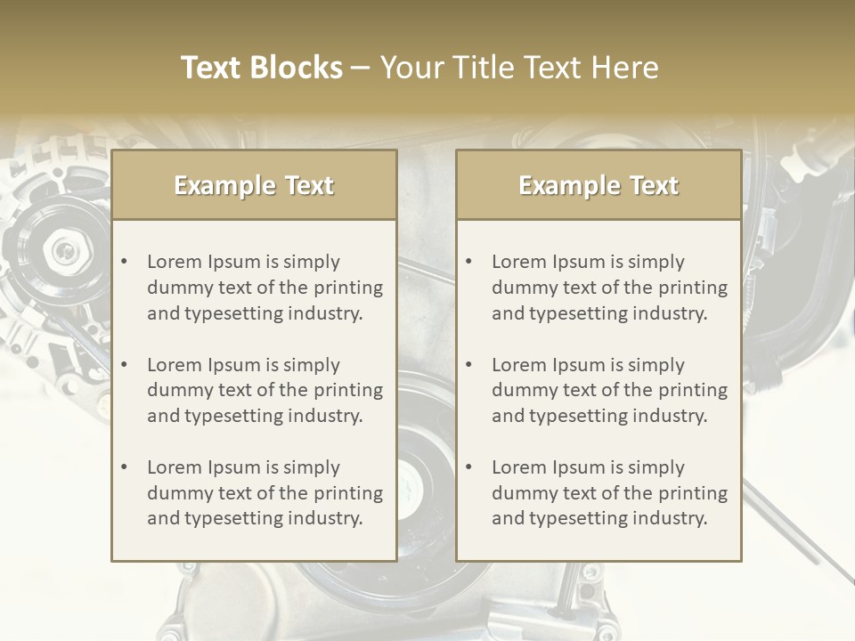 Close Up Technology Stainless PowerPoint Template