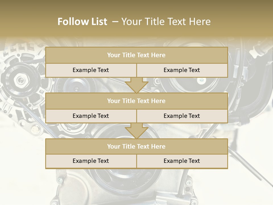 Close Up Technology Stainless PowerPoint Template