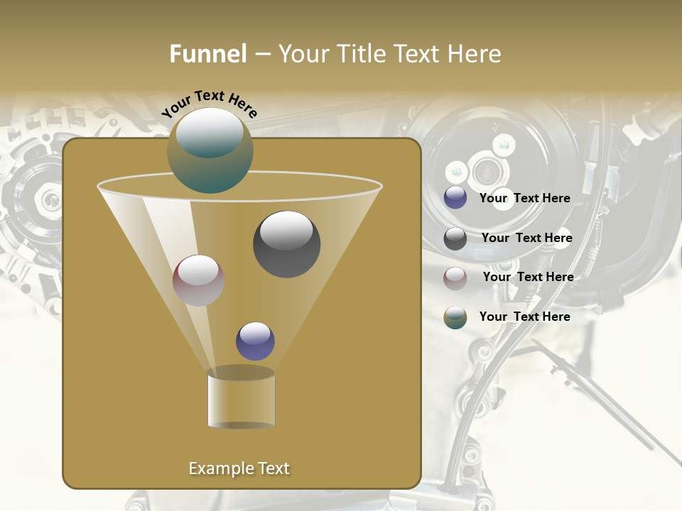 Close Up Technology Stainless PowerPoint Template