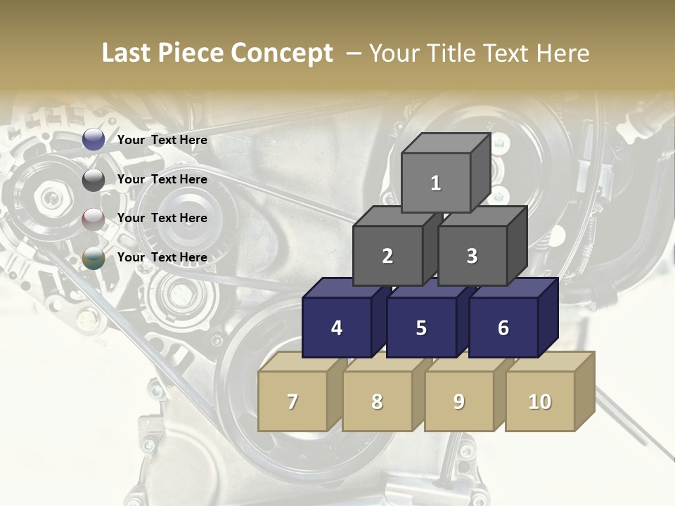 Close Up Technology Stainless PowerPoint Template