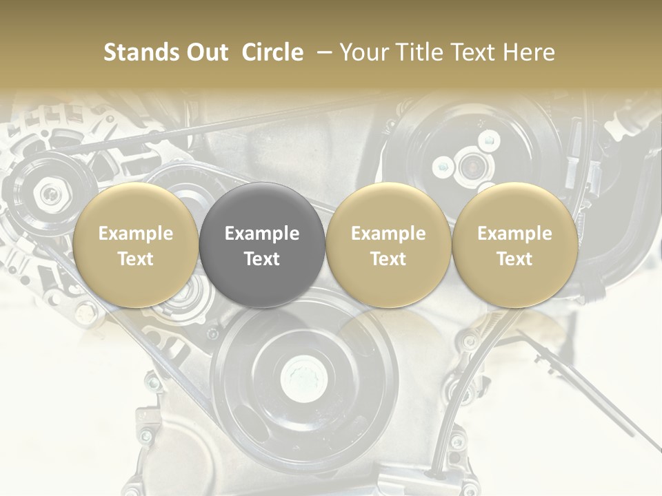Close Up Technology Stainless PowerPoint Template