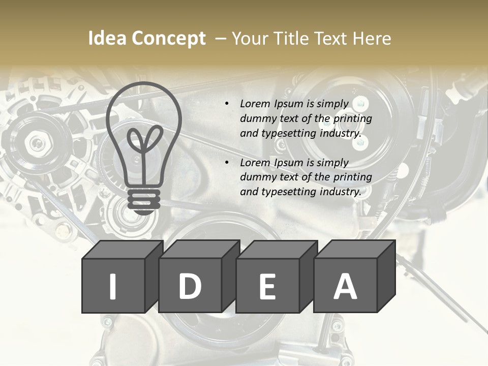 Close Up Technology Stainless PowerPoint Template