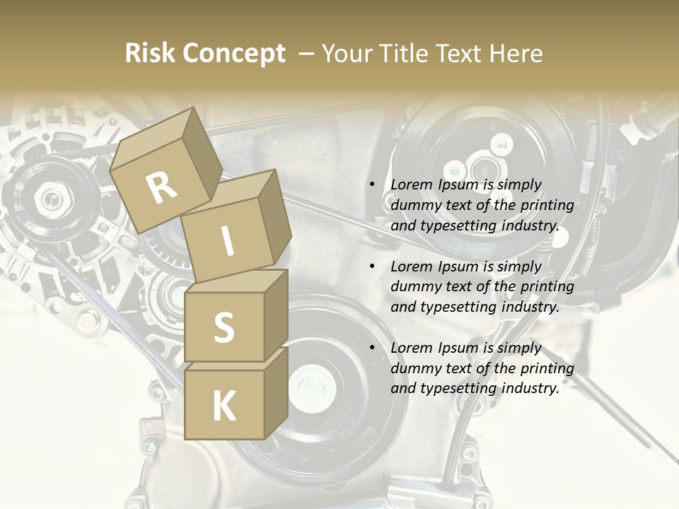Close Up Technology Stainless PowerPoint Template