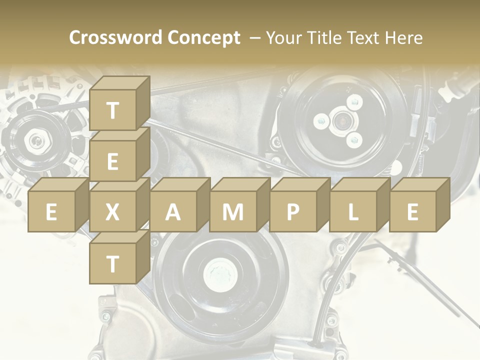 Close Up Technology Stainless PowerPoint Template