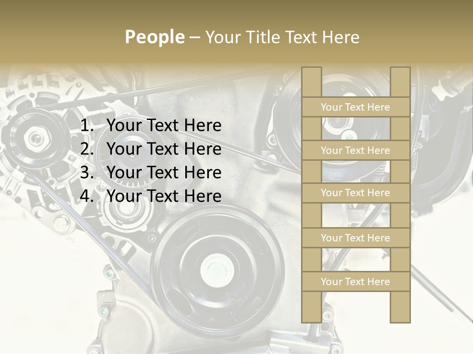 Close Up Technology Stainless PowerPoint Template