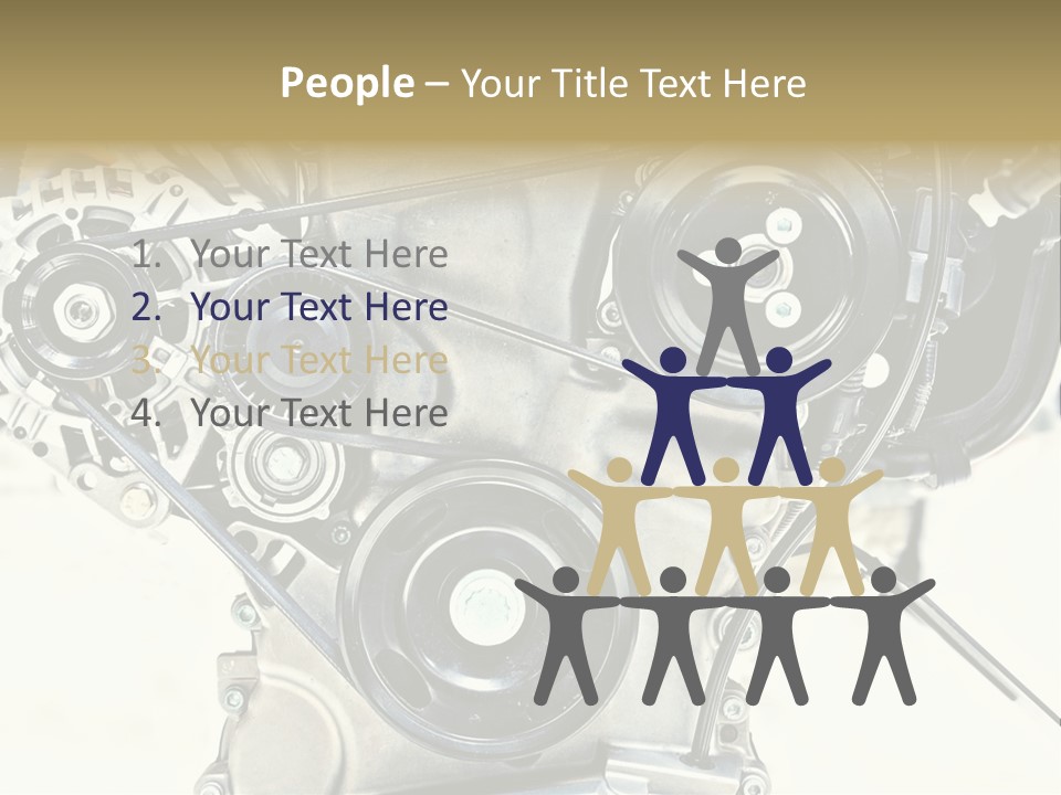 Close Up Technology Stainless PowerPoint Template