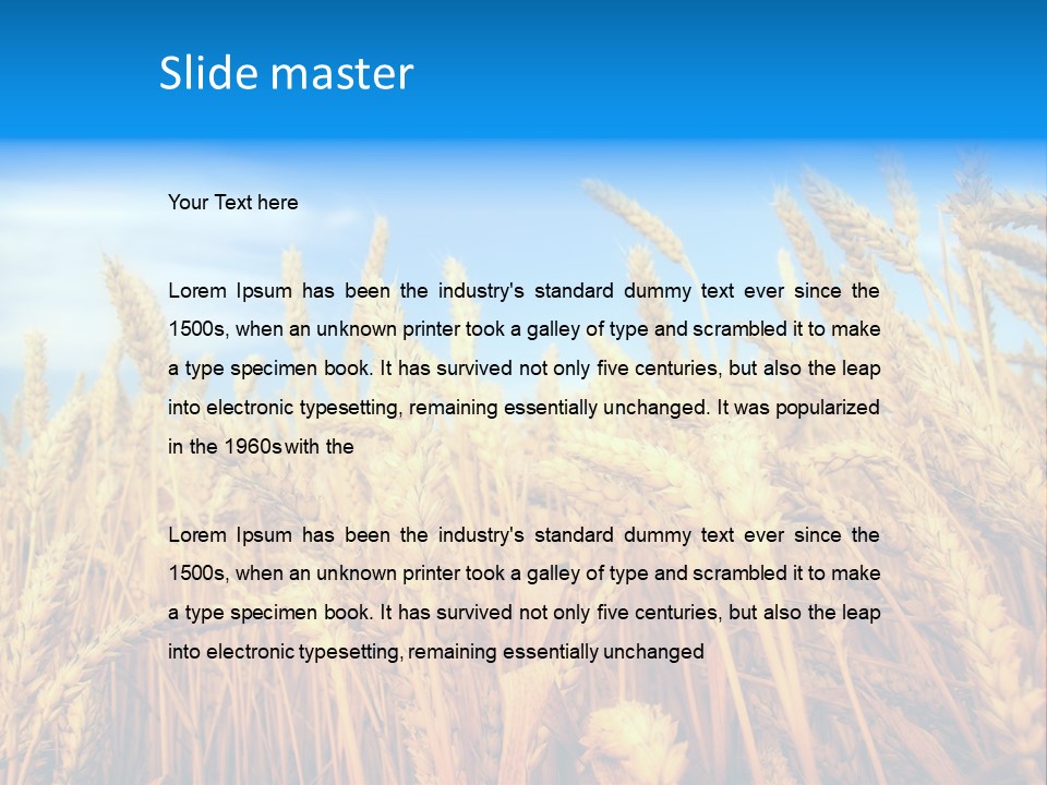 Eating Foliage Leaf PowerPoint Template