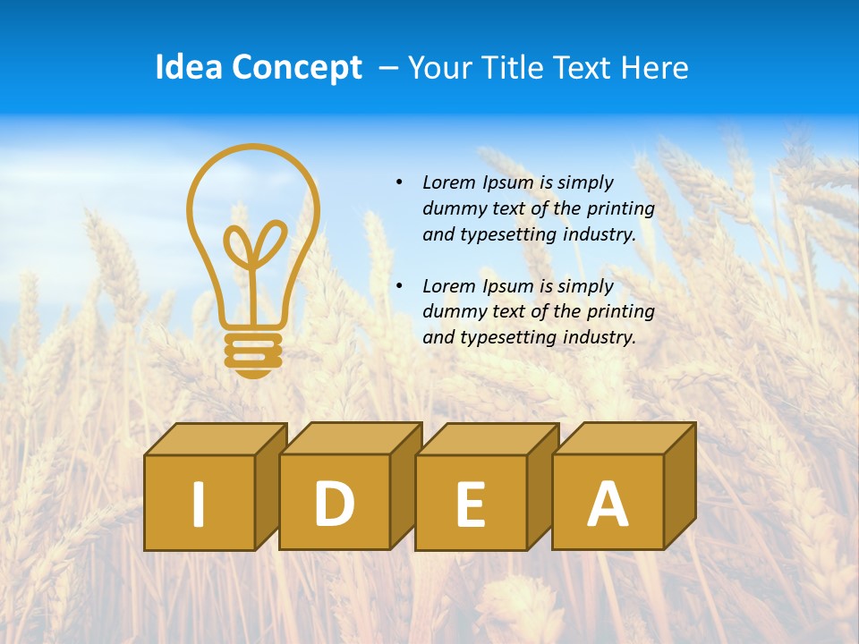 Eating Foliage Leaf PowerPoint Template