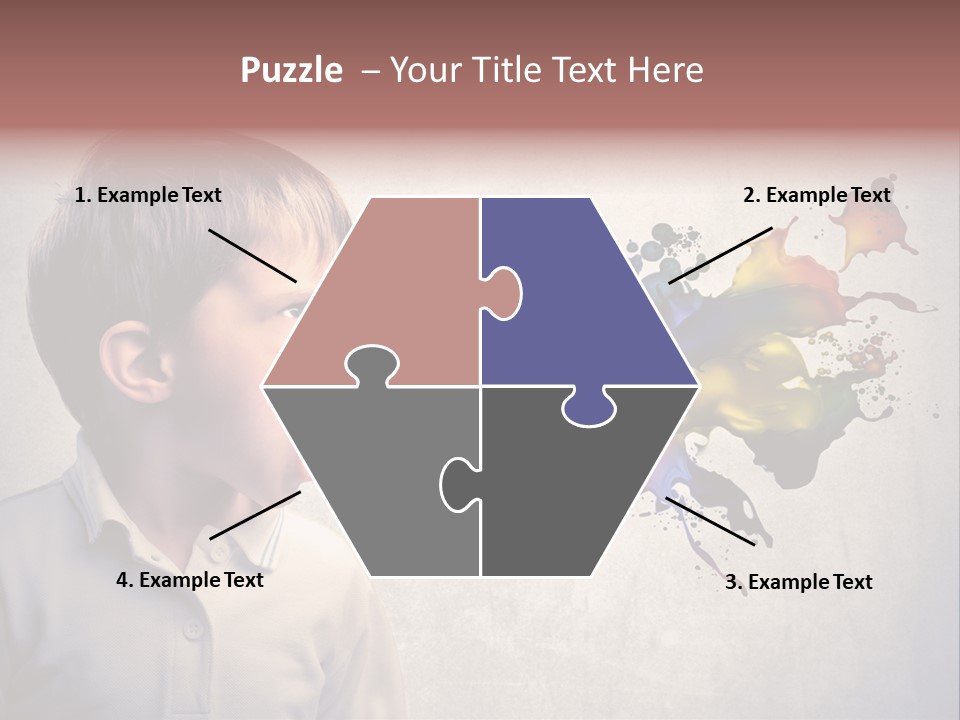 Liquid Tear Spit PowerPoint Template