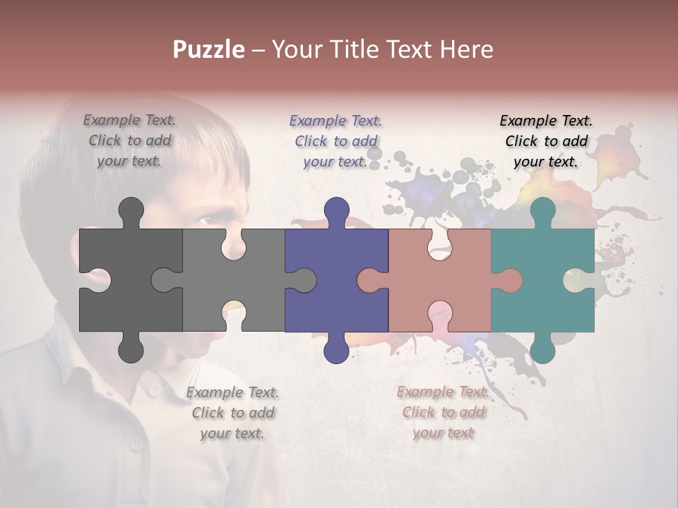 Liquid Tear Spit PowerPoint Template