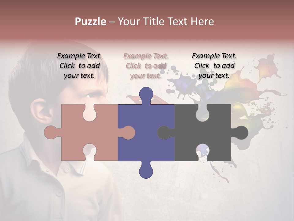 Liquid Tear Spit PowerPoint Template