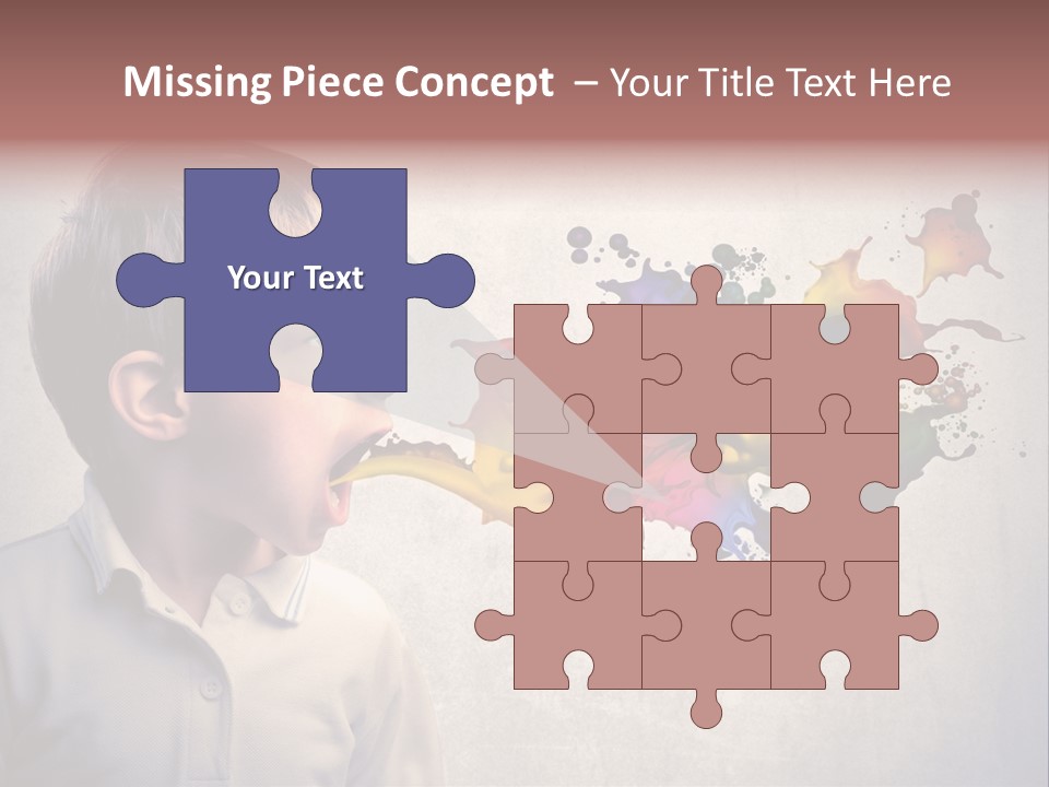 Liquid Tear Spit PowerPoint Template