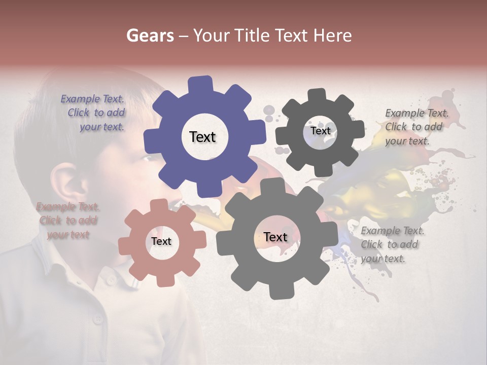 Liquid Tear Spit PowerPoint Template