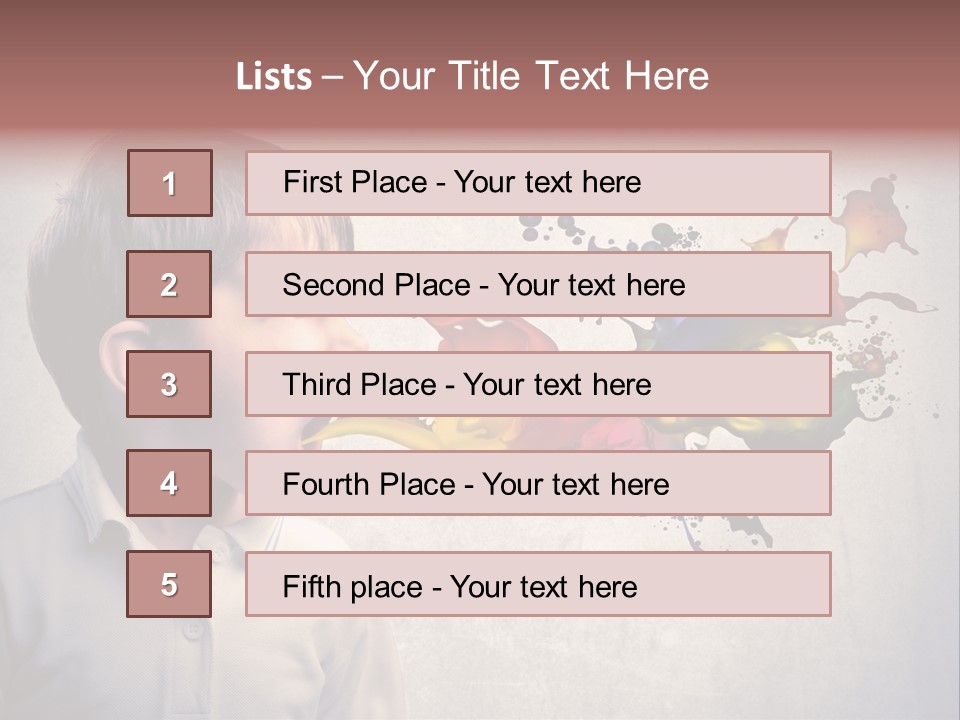 Liquid Tear Spit PowerPoint Template