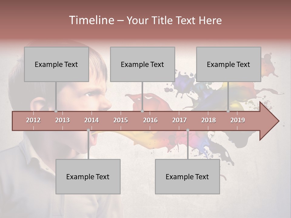 Liquid Tear Spit PowerPoint Template