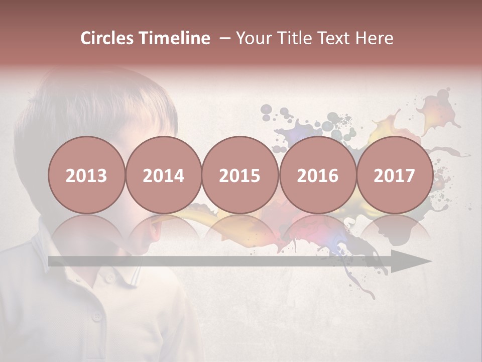 Liquid Tear Spit PowerPoint Template