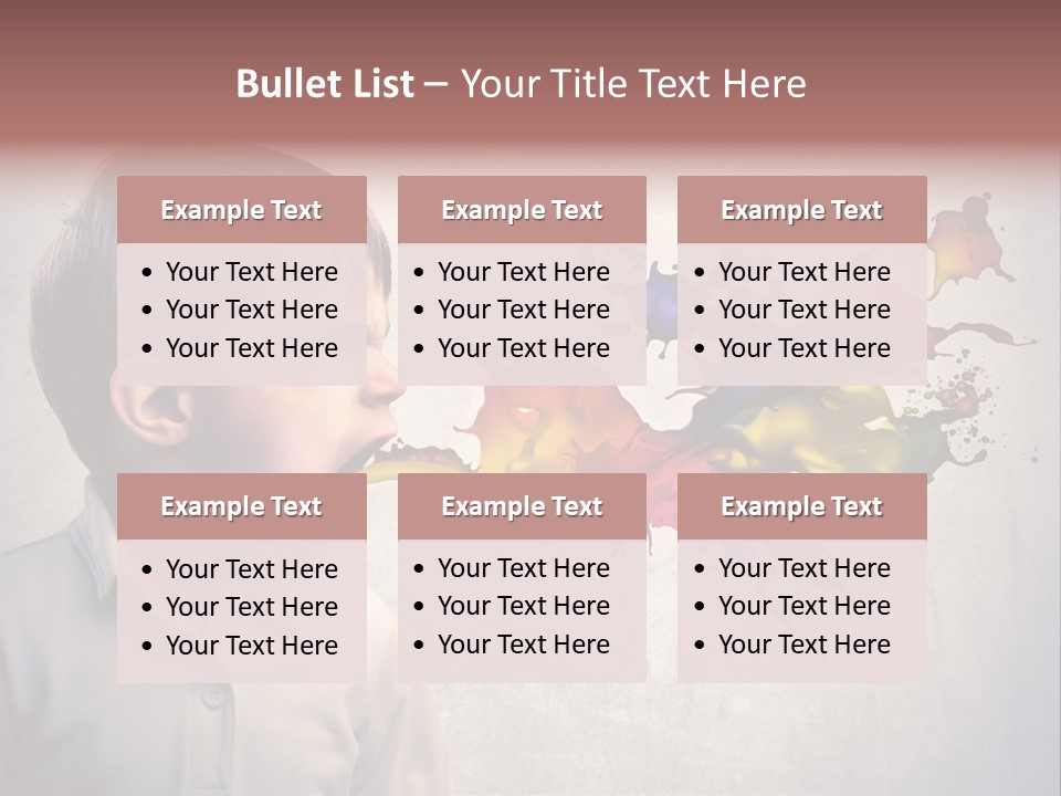 Liquid Tear Spit PowerPoint Template