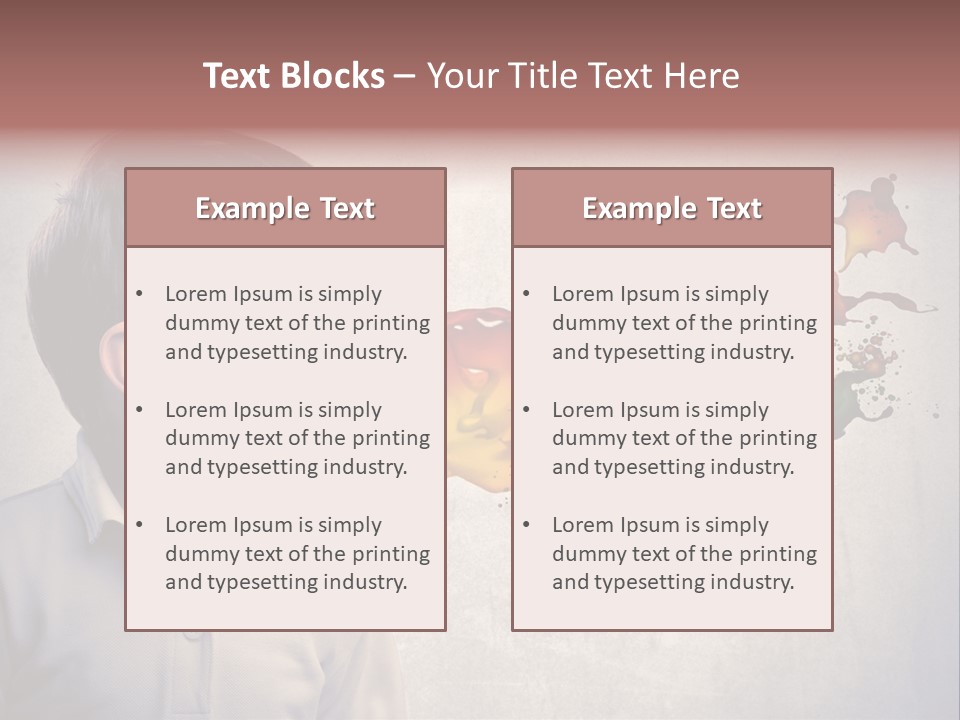 Liquid Tear Spit PowerPoint Template