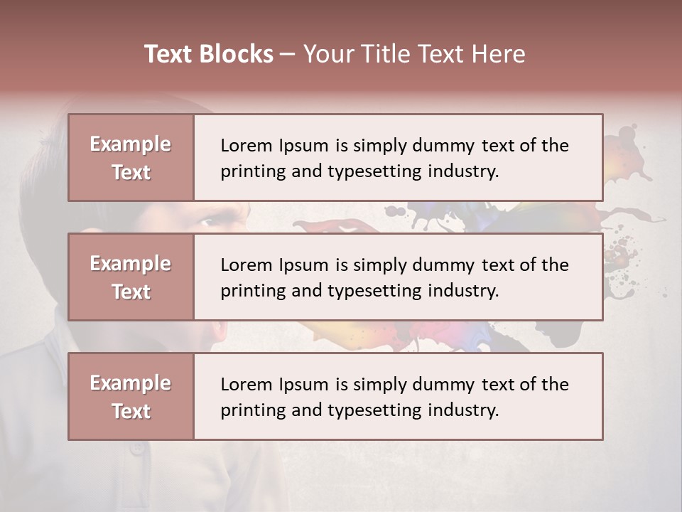 Liquid Tear Spit PowerPoint Template