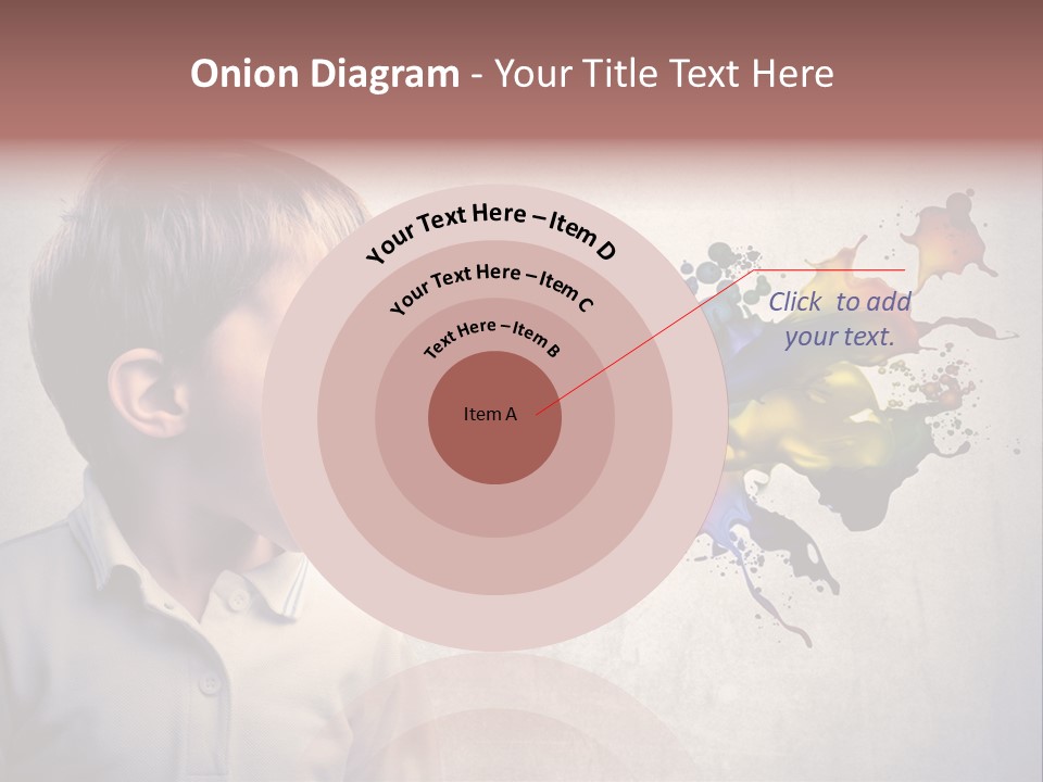 Liquid Tear Spit PowerPoint Template