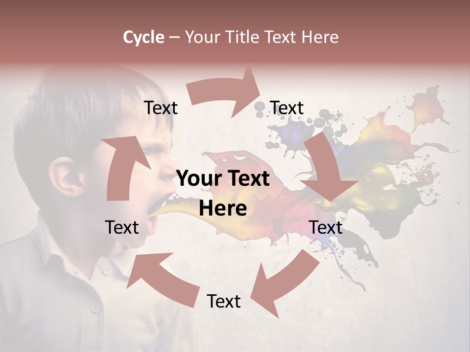 Liquid Tear Spit PowerPoint Template