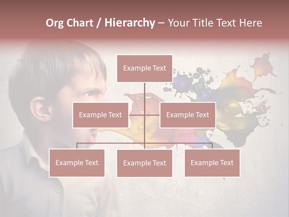 Liquid Tear Spit PowerPoint Template