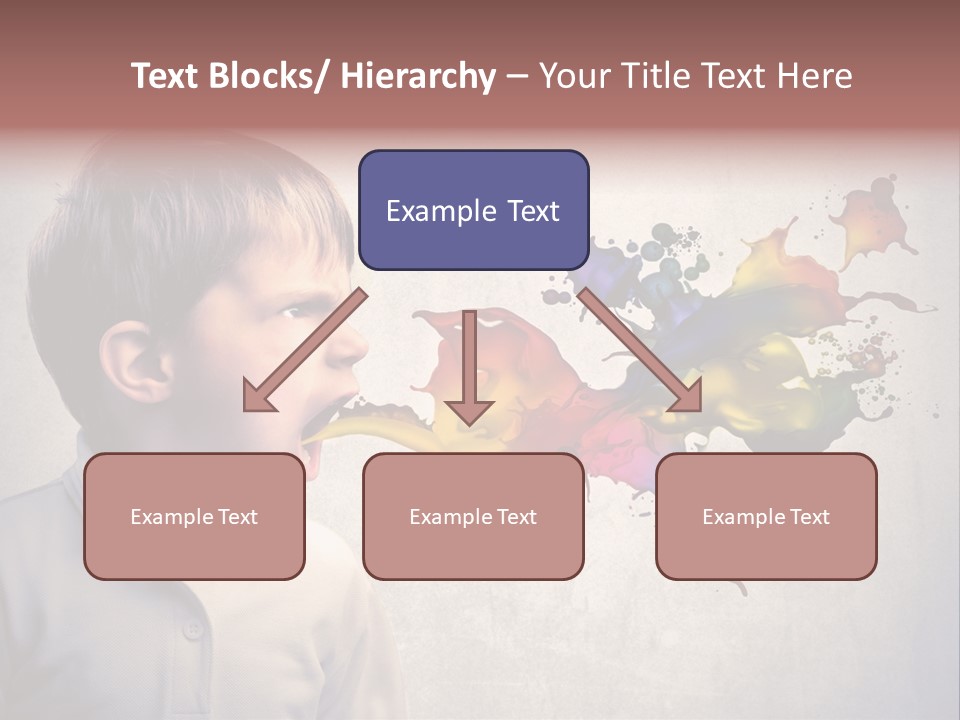 Liquid Tear Spit PowerPoint Template