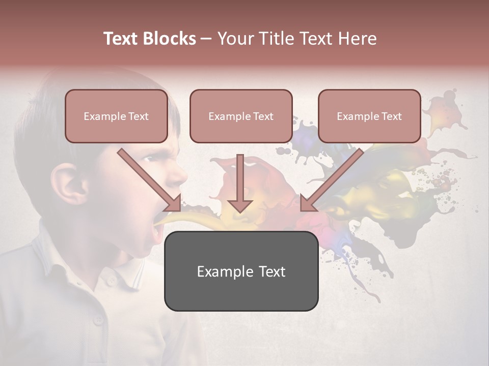Liquid Tear Spit PowerPoint Template