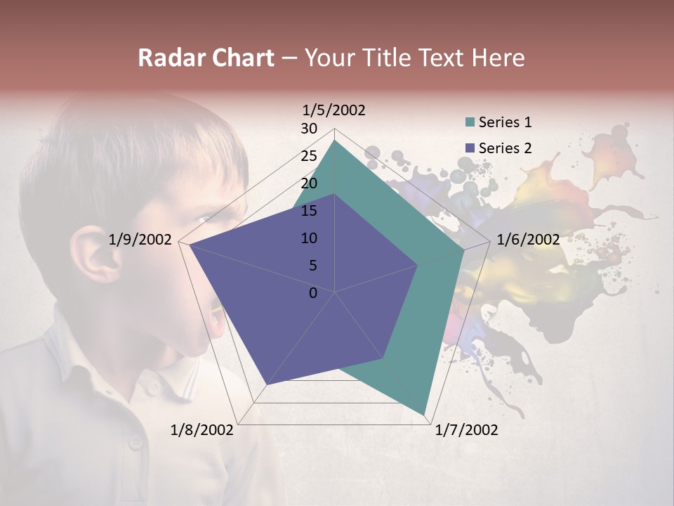 Liquid Tear Spit PowerPoint Template