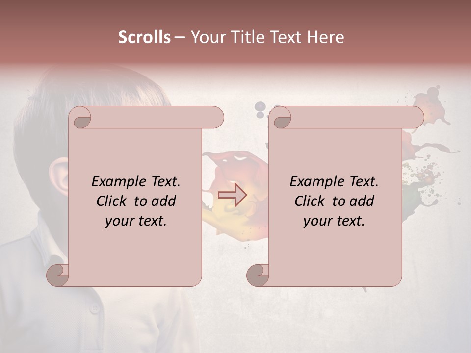 Liquid Tear Spit PowerPoint Template