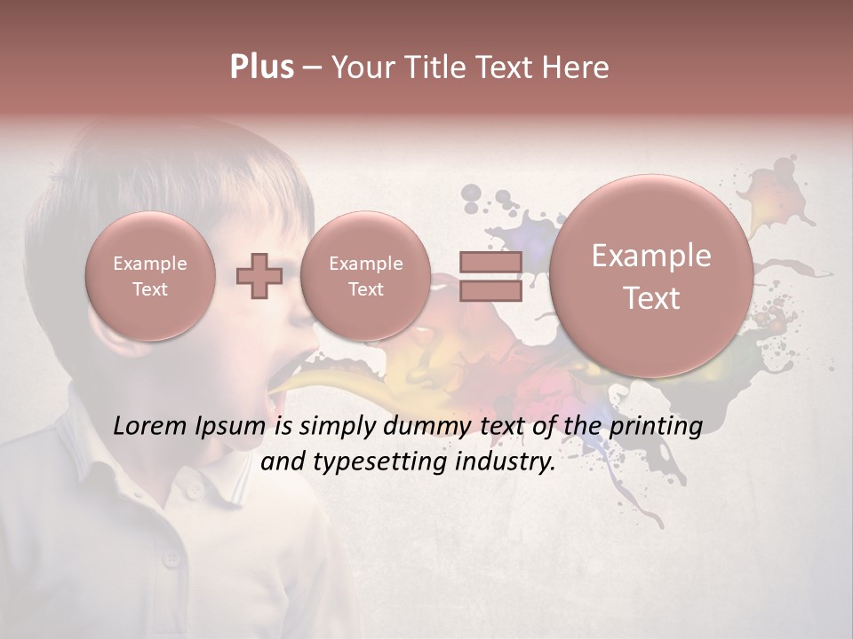 Liquid Tear Spit PowerPoint Template