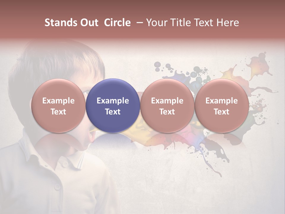 Liquid Tear Spit PowerPoint Template