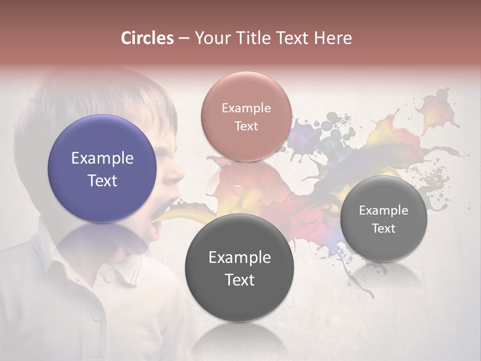 Liquid Tear Spit PowerPoint Template