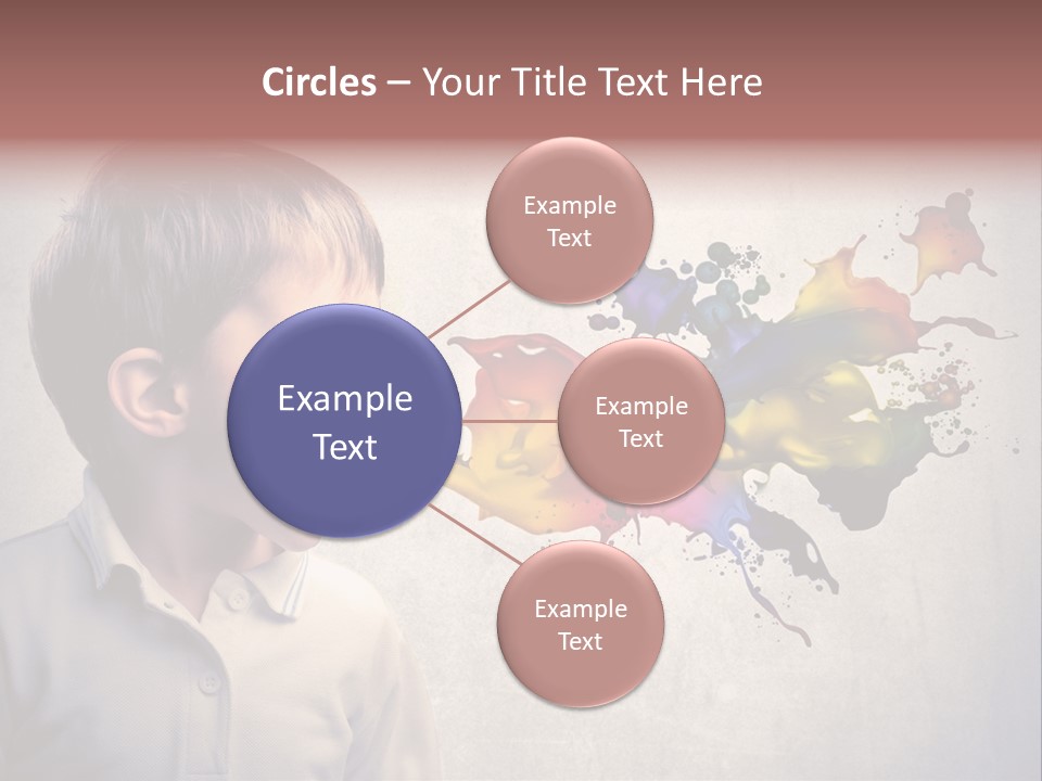 Liquid Tear Spit PowerPoint Template