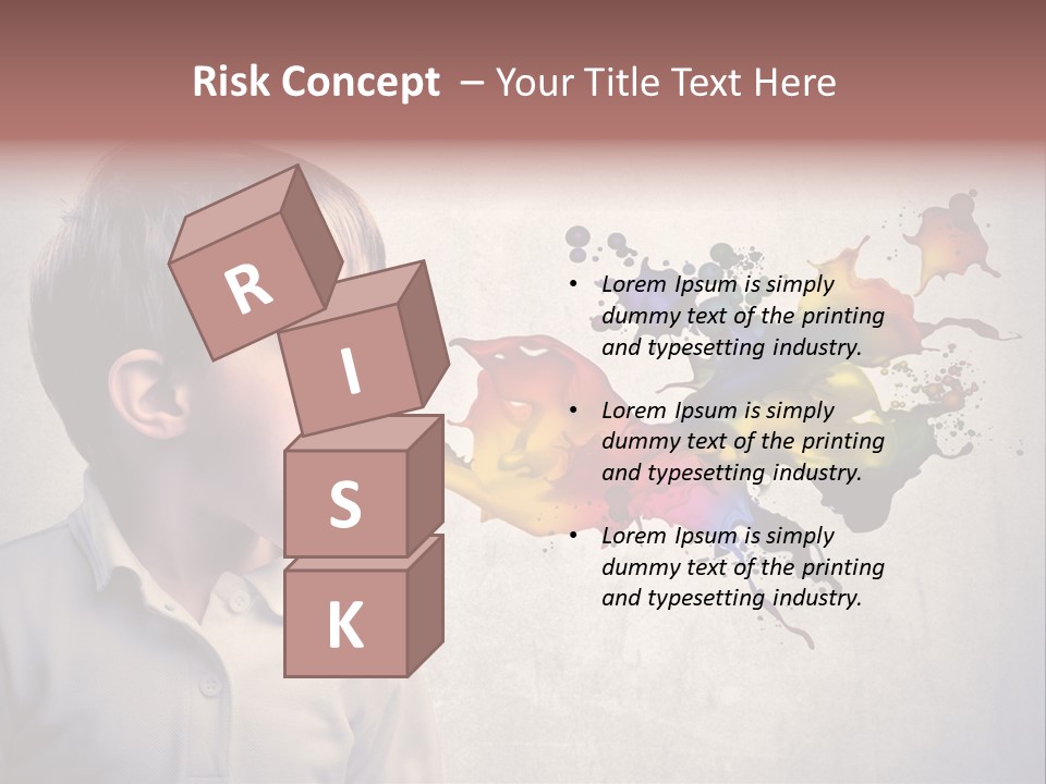 Liquid Tear Spit PowerPoint Template